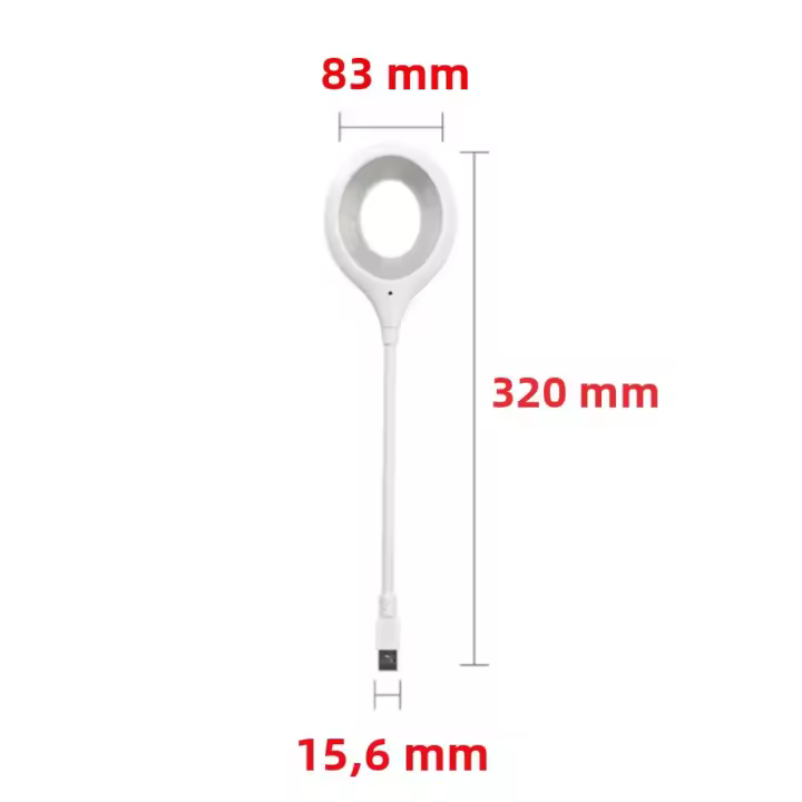 Lámpara Portátil De Lectura LED Con 18 Luces Protección Ocular USB Direct Plug Para Dormitorio Y Estudio Luz Nocturna Disponible - 1