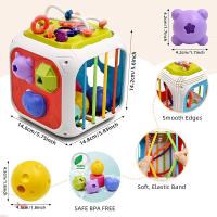 Juguetes Sensoriales Para Bebés 7 En 1 Sortidor De Formas Con Cuerda De Pulir Juguete Educativo Montessori Para Niños De 1 a 3 Años - details 26