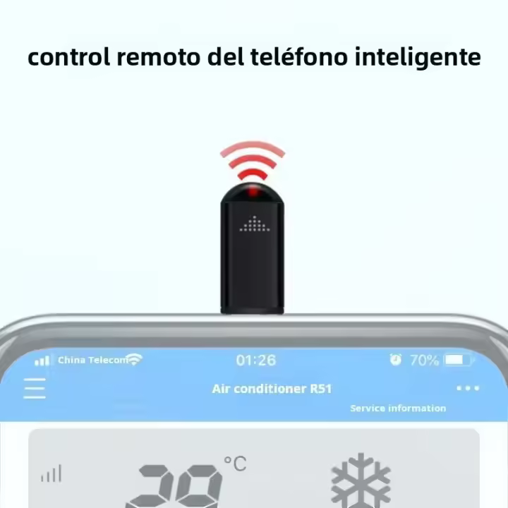 Adaptador De Transmisión Infrarroja Para Smartphone Tipo C Control Remoto Inalámbrico Compatible Con Televisores a Través De App - 1