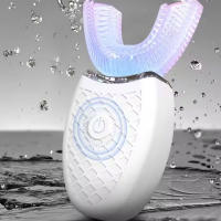 Cepillo De Dientes Eléctrico Recargable Profesional Con Cerdas Suaves U Forma Para Blanqueamiento De Dientes Set Impermeable Con Cepillo Automático Para Todas Las Edades - details 7