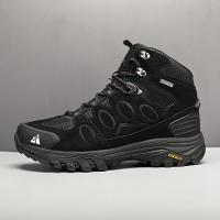 Botas De Nieve HIKEUP Para Hombres Cuero Sintético Y Peluche Deportivas De Exterior Para Senderismo Y Trekk Ing Antideslizantes Talla 40-45 Color Negro Marrón Gris Verde - details 11