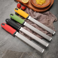 Rallador De Acero Inoxidable Con Mango Antideslizante Ecológico Para Queso Chocolate Limón Ajo Frutas Utensilio De Cocina - details 10