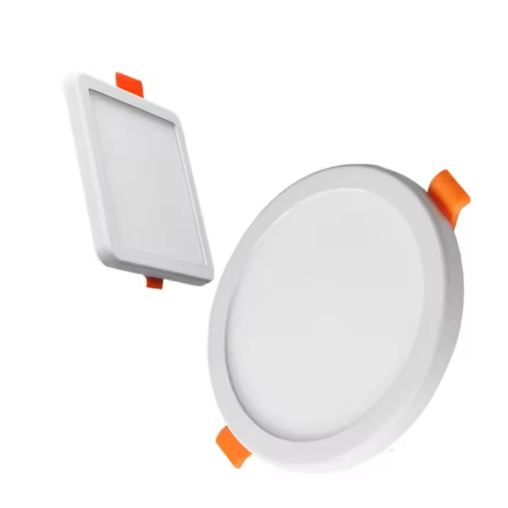 Lámpara De Panel LED Ultra Delgada Redonda/Cuadrada 6W 8W 15W 20W Aluminio Luz Baja Revestimiento De Techo Recubierto Ajustable Blanco AC 85-265V - 1