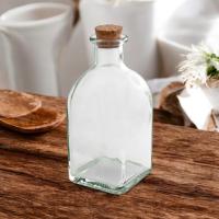 Botella de Cristal con Tapón de Corcho. Pack 6, 12, 20 o 24 Frascas de Cristal Natural para Agua u Otro Tipo de Líquidos. Ideal para Hostelería, Celebraciones, Fiestas. Botellas Reutilizables y Fácil de Limpiar. Botellitas para Bar, Decoracion - details 0