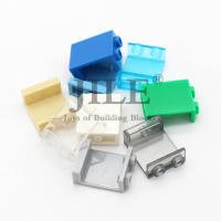 20pcs MOC 4864 Bloques De Construcción DIY Panel Transparente 1x2x2 Compatible Con 87552 Casa De Vidrio Juguetes De Vistas - details 0