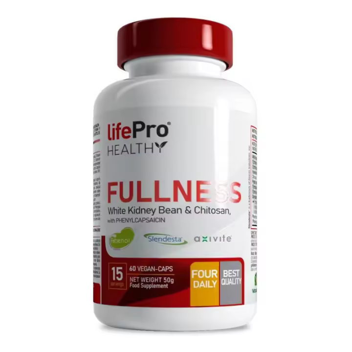 LIFE PRO NUTRITION FULLNESS 60 CAPS - Poder Saciante - Reduce Apetito - Disminuye Absorción de Lípidos y Carbohidratos - 1