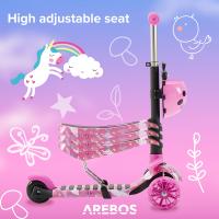 Patinete Arebos 3 Ruedas LED-XXL - Asiento Ajustable - Freno de Mano - para Niños - details 12