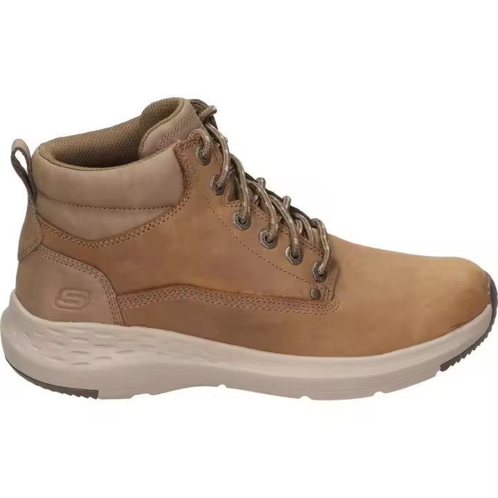 SKECHERS | Botas Skechers Relaxed Fit Parson Ederic – Botas Casual en Color Marrón – Bota con Cordones – Water Resistant – Cómodas – Para Invierno – Versátiles – Modelo 205175-DSRT - 1