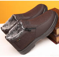 Zapatos De Piel De Peluche Para Hombre Invierno Antideslizantes Impermeables Cómodos Casual Plataforma Plana Talla True Adultos - details 7