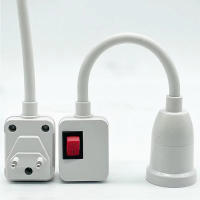 Soporte De Bombilla Giratoria E27 Con Interruptor Enchufe EU Para Lámpara LED Base De Mesa Soporte De Bombilla Directo Plug-in - details 6