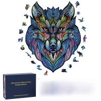 Rompecabezas De Madera Para Adultos 100/200/300 Piezas En Forma De Animal Irregular Desafío Alto Sin Químicos Peligrosos - details 0