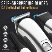 Recortador de barba para hombres, afeitadora eléctrica impermeable para nariz, cuerpo, cara y barba, traje de belleza de afeitadora para cortadora de pelo inalámbrica para hombres, regalo para el padre del marido masculino - details 1