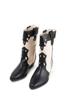Paloma Wang Botas cowboy mujer combinadas con tacón bajo - details 3