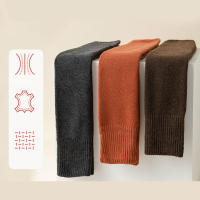 Calcetines Largos Sin Pierna Para Mujer Calcetines Hasta La Rodilla De Color Sólido Térmicos Cuff Calientes Otoño Invierno - details 2