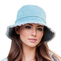 Sombrero De Pescador De Verano Protección UV Sombrilla Grande Moda Trendy Imitación Sombrero De Vaquero Capa De Protección Solar Para Mujer - details 0
