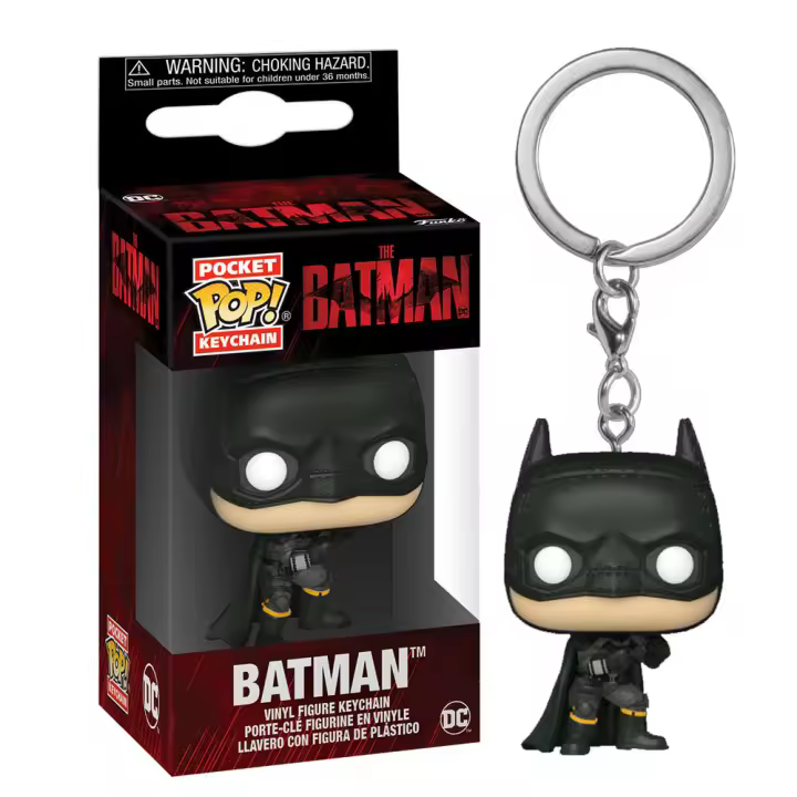 Llavero Pocket POP Movies DC Comics The Batman BatmanFigura  Coleccionable - Idea de Regalo- Mercancia Oficial - Juguetes para Niños y Adultos - Movies Fans - Muñeco para Coleccionistas y Exposición - 1