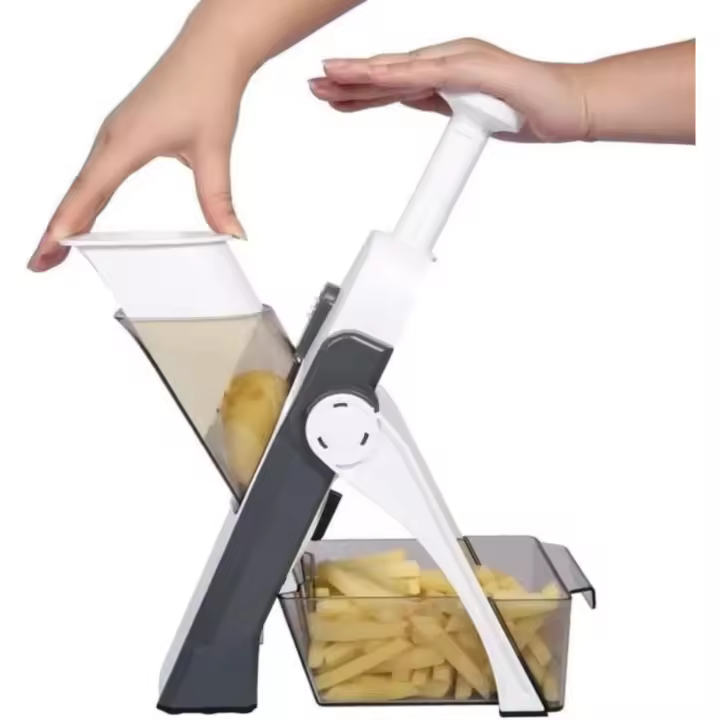 SOMY Accesorio de almacenamiento de cocina, cortador de verduras, artefacto de cocina de seguridad para alimentos, ensalada, cocina, peladores, uso multifuncional (gris) accesorio de almacenamiento de cocina - 1