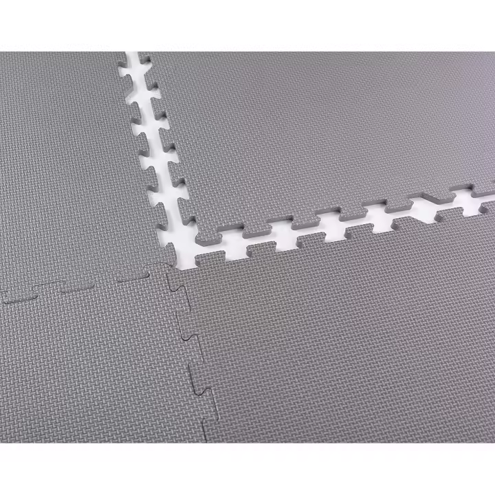 PERPETUAL Esterilla Puzzle Gimnasio Protector Suelo Acolchado (6 piezas-60x60x1cm) Garaje Piscina Exterior Camping Alfombrilla Protector Alfombra Tapiz Goma EVA Caucho Colchoneta Pesas Base Desmontable - 1