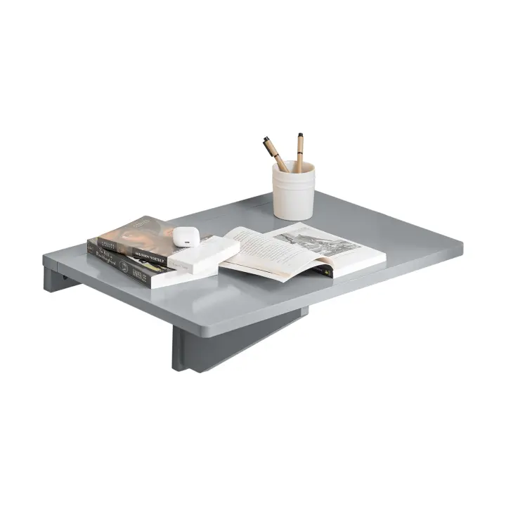 SoBuy FWT03-HG Mesa Plegable de Pared Mesa para portátil Escritorio Mueble Infantil Mesa para Comer 60 x 40 cm ES - 1