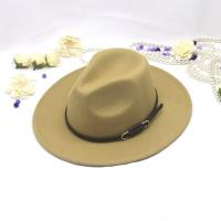 Sombrero De Punto Retro Británico Para Hombres Y Mujeres Con Cierre De Cuero Pequeño Sombrero De Jazz Tweed Felt Panama De Lujo Unisex Para Negocios - details 1