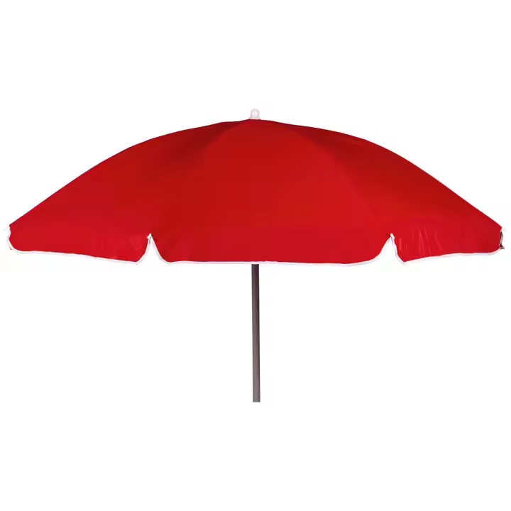 Bo-Camp - Sombrilla - Brazo articulado - Poliéster - Ø 200 cm - Rojo - 1