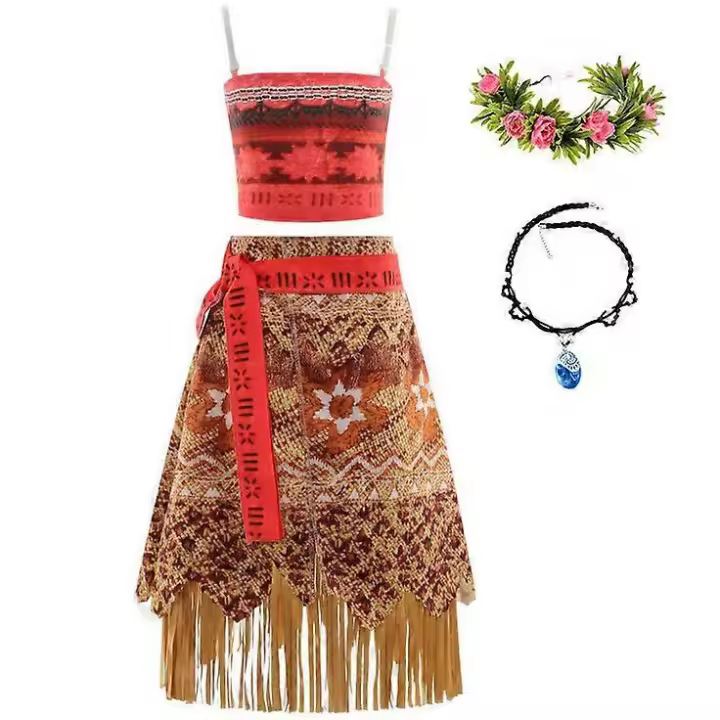 Disfraz de princesa Moana para niñas, disfraz de Halloween, disfraz de fiesta de carnaval - 1