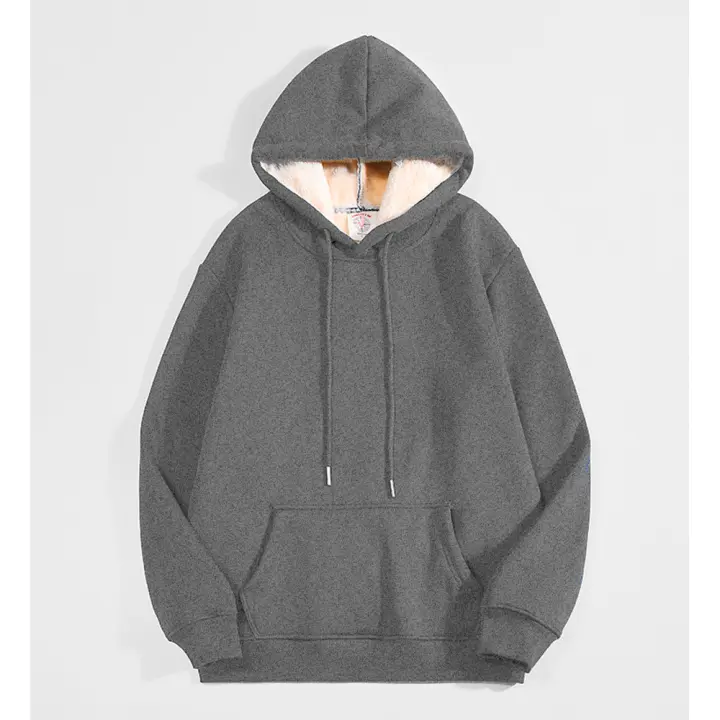  Sudadera De Lana De Cabra Abrigada Para Hombre Sudadera Deportiva Casual De Algodón Acrílico Negro Azul Marino Para Calle - 1