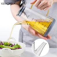 Botella De Aceite De Vidrio 600/800/1000ML Con Tapa De Acero Inoxidable Anti-Rotura Y Antideslizante Para Barbacoa Y Condimentos - details 4