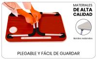 Mesa plegable sin cajón UNYCOS Mesa auxiliar, ergonómica, ideal para ordenador portátil y libros - details 5