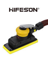 HIFESON Soplado Orbital 70x198mm Maquina De Pulir Y Engrasar Con Vacío Para Metal Y Carrocería De Coche Máquina De Pulir De Aire 98A - details 0