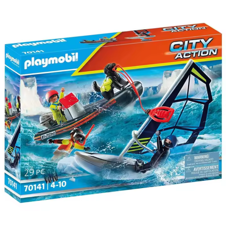 Playmobil rescate polar marítimo con bote y perro salvavidas City Action (70141) - 1