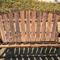 Columbio de Jardín de 2 plazas de Madera maciza color natural, Banco Colgante columpio 187X137x170 cm, para Jardín y Terraza - details 2