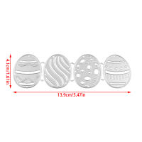 Cortadores De Metal Para Decoración De Pascua Conejos Conejitos Y Huevo Múltiples Uso En Scrapbooking Álbumes De Fotos Y Cartas DIY - details 8