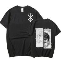 Camiseta De Algodón Oversized Para Hombre Y Mujer Anime Berserk Estilo Casual Manga Corto Impresión T-shirt Tops Tee Para Fans De La Moda - details 11