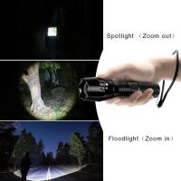 Linterna LED T6 De Alta Potencia Para Camping Con 5 Modos De Luz Zoom Material De Aluminio Impermeable Y Batería Externa 18650 - details 8