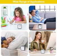 Reloj Despertador Analógico, Reloj Mesita de Noche with Luz Nocturna Función de Repetición, Silencioso Pilas Alarm Clock, Despertadores Muy Ruidoso Pequeño de Viajes, Reloj Sobremesa - details 1