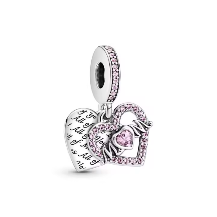 Charm Pandora colgante de plata Corazón de madre con cuento de hadas, concirconitas cúbicas rosa y cristal cerise 799402C01 PANDORA Raíz Joyas de Plata Joyas Pandora MUJER inicio Charm Pandora Mujer Pandora Original - 1