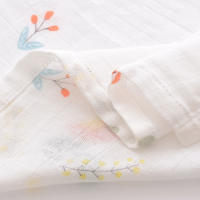 Mantelillo De Bebé Muslin 120x110cm Algodón Bambú Suave Impresión Doble Capa Gauze Cubierta Para Carrito De Bebé Y Baño Para Recién Nacidos Y Niños Pequeños - details 7