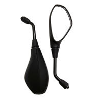 Par De Espejos Retrovisores Para Motocicleta Motores De Scooter ATV Bicicletas 2pcs/Pareja Negro Accesorios Para Manillar - details 0