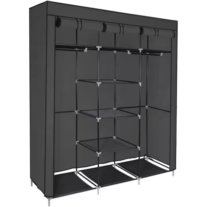 T-Lovendo Armario Organizador de Ropa Plegable Modular Tela 175x150x45cm - 1