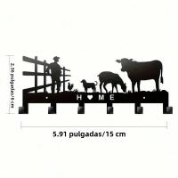 Gancho De Pared ZOKE Silueta De Animal De Metal Soporte Para Llaves Pesado Resorte Para Entrada Garage Sombrero Bolso - details 1