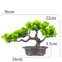 Planta De Pino Artificial De 27cm Bonsái Decoración De Mesa Para Hogar Y Habitaciones Arbol De Simulación De Landscape En Plástico Para Exposición Y Regalo - details 6
