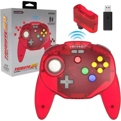 Retro Bit Tribute 64 2.4G Red (Rosso) Switch/N64 - 1