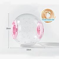 Bola De Ejercicio Para Hamsters Transparente Rueda De Correr Con Cuerda De Tracción Para Pequeños Animales De Compañía Suministros De Mascotas 14cm/18cm - details 8