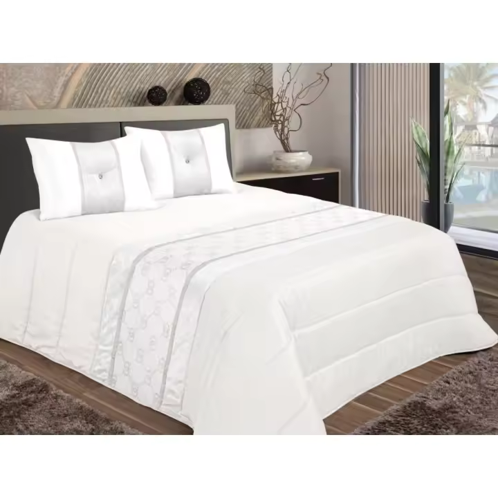 Colcha decorativa, con dos cojines relleno incluido,edredones cama edredon bouti calidad superior,Cómodo y duradero vale para Cama135/150cm Tamaño 240x260cm - 1
