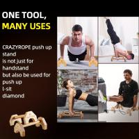 1 Par De Soportes De Madera Para Push-Up Gimnasio Tablero De Ejercicio De Fitness Construcción Corporal Entrenamiento De Mano Estilo Paralelo - details 5