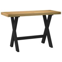 vidaXL Escritorio NOAIN patas madera maciza pino 120x50x75 cm en modelo Forma de U/Forma de A/ Forma de X | estructura resistente ideal para salón dormitorio o estudio - details 2