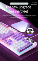 Teclado De Juego 104 Teclas Con Retroiluminación Colorida Teclado Mecánico Para Computadora Y Portátil Periféricos De Esports - details 18