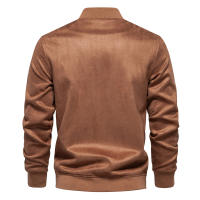 Chaqueta con cuello levantado para hombre, uniforme de béisbol informal, talla europea, ante nuevo, otoño e invierno, 2024 - details 12