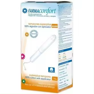 Farmaconfort Tampon 100% Algodón Super Plus 14Uds - 1